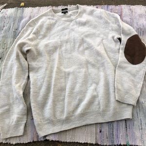 J. Crew Sweater Mens Large Merino Wool Elbow Patch